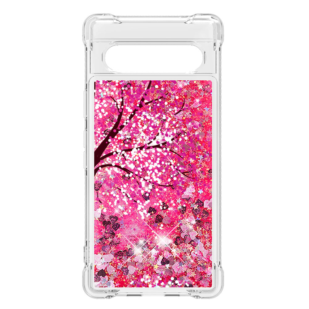YB Quicksand Series-2 Phone Case for Google Pixel 7a 5G Anti-Drop Soft TPU Glittery Quicksand Case Pattern Printed Protective Cover YB Quicksand Series-2 Phone Case for Google Pixel 7a 5G Anti-Drop Soft TPU Glittery Quicksand Case Pattern Printed Protective Cover